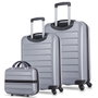 Zoozie Bags Juego de maletas de 3 piezas Gris